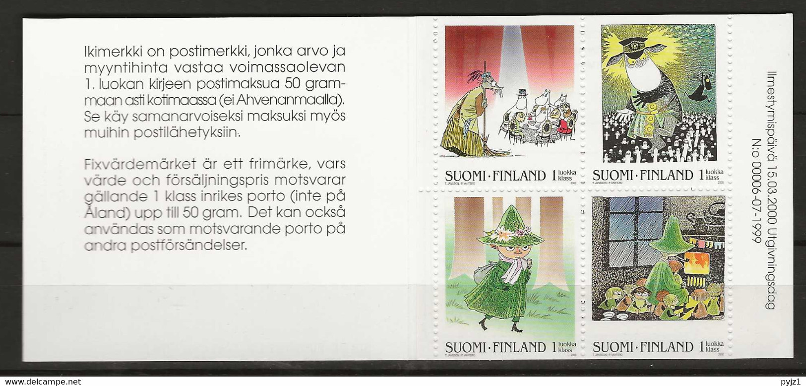 2000 MNH  Booklet, Finland Mi MH59  Postfris** - Booklets