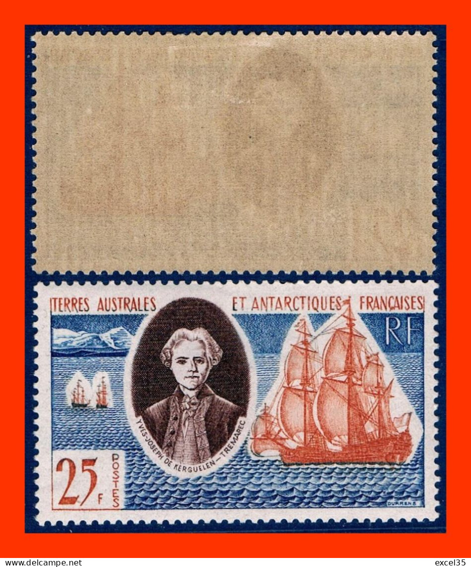 TAAF - YVERT N° 18 TC - Chevalier Yves-Joseph De KERGUELEN TREMAREC - SCAN RECTO-VERSO CONTRACTUEL - SANSURPRISE - Unused Stamps