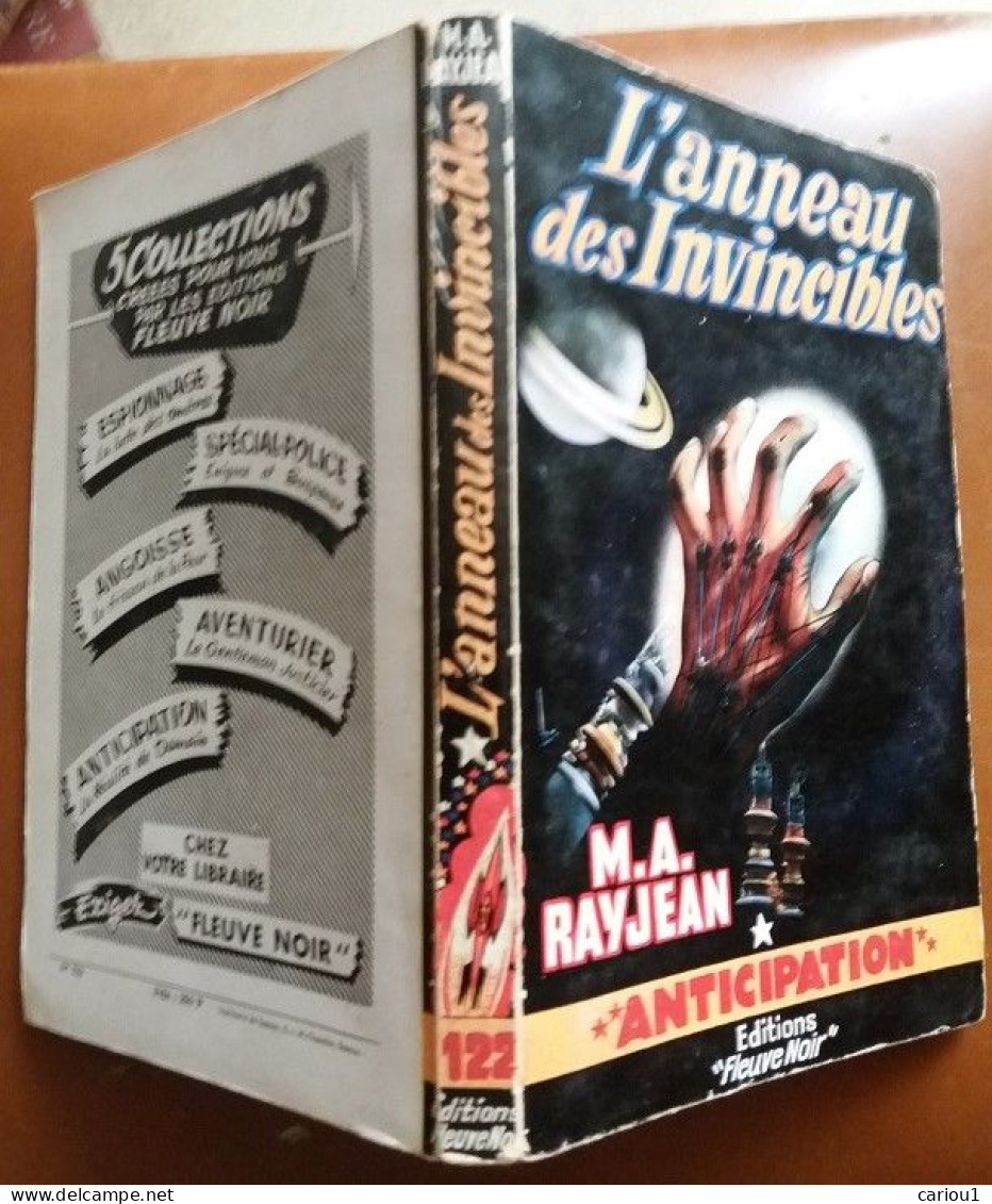 C1 Max Andre RAYJEAN L Anneau Des Invincibles FNA 122 1958 EO EPUISE PORT INCLUS France - Fleuve Noir