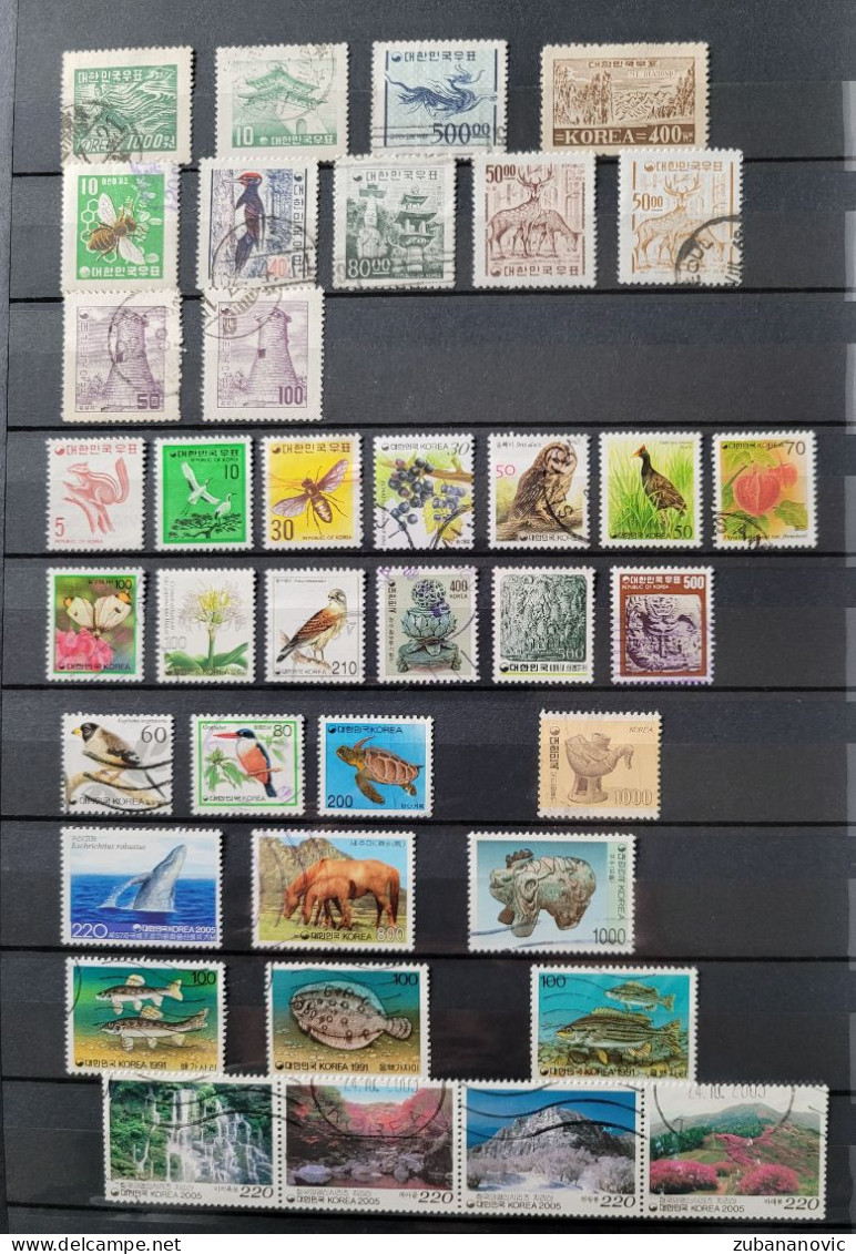 Korea 52 Stamps - Collections (without Album)