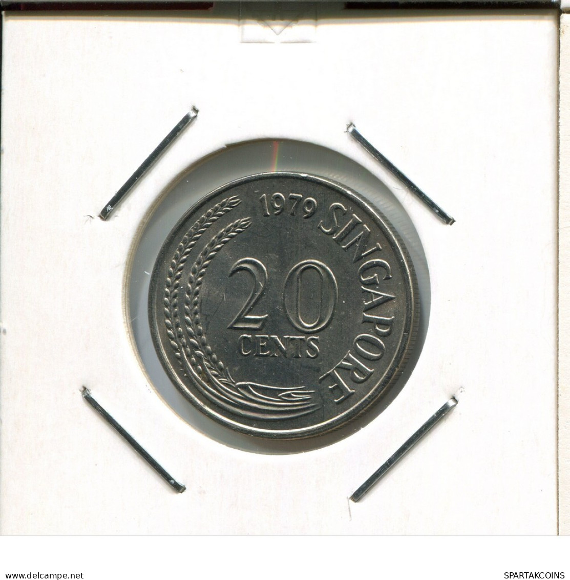 20 CENTS 1979 SINGAPORE Coin #AR819.U.A - Singapore