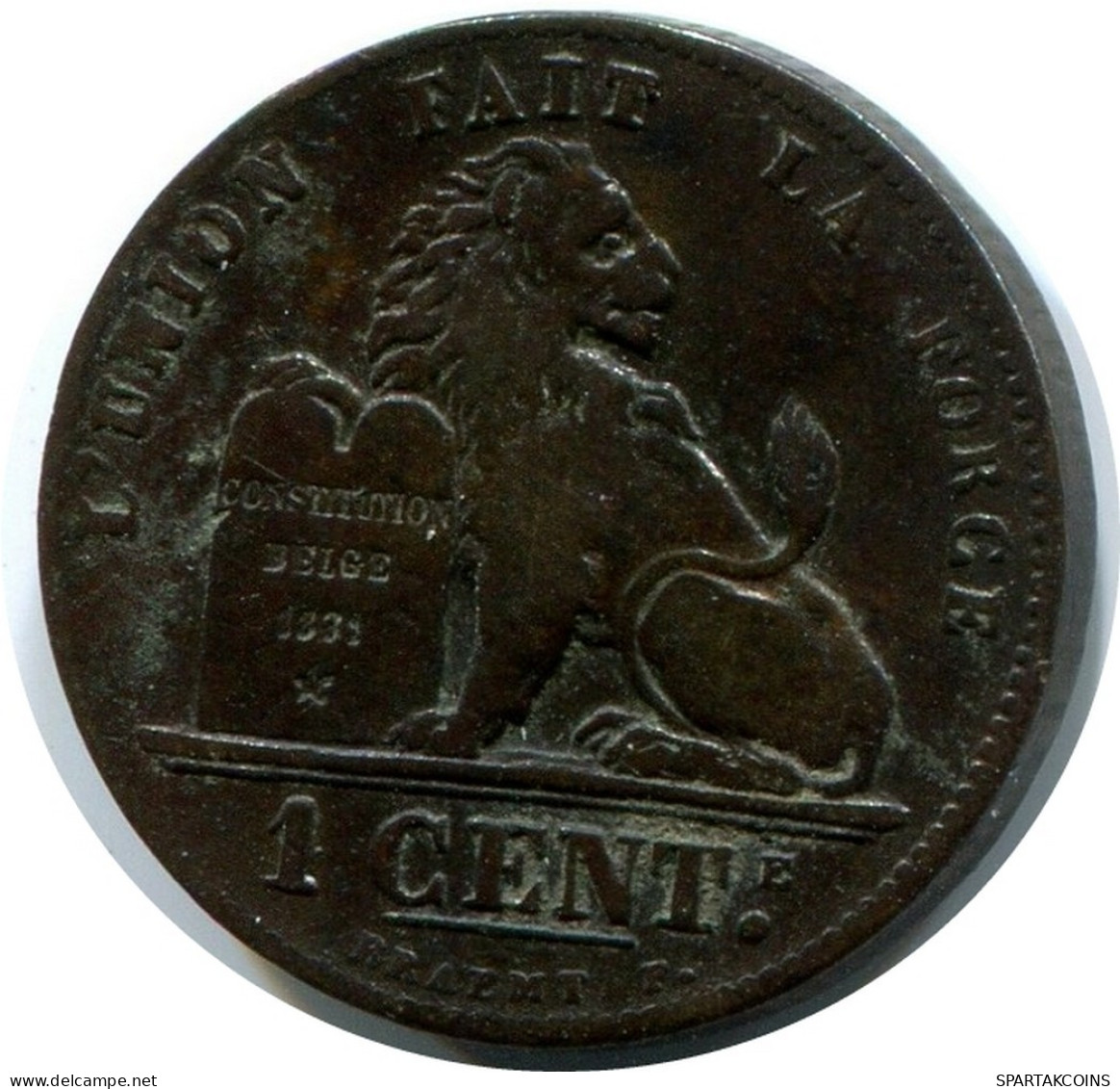 1 CENTIME 1899 BELGIQUE BELGIUM Pièce FRENCH Text #AX354.F.A - 1 Cent