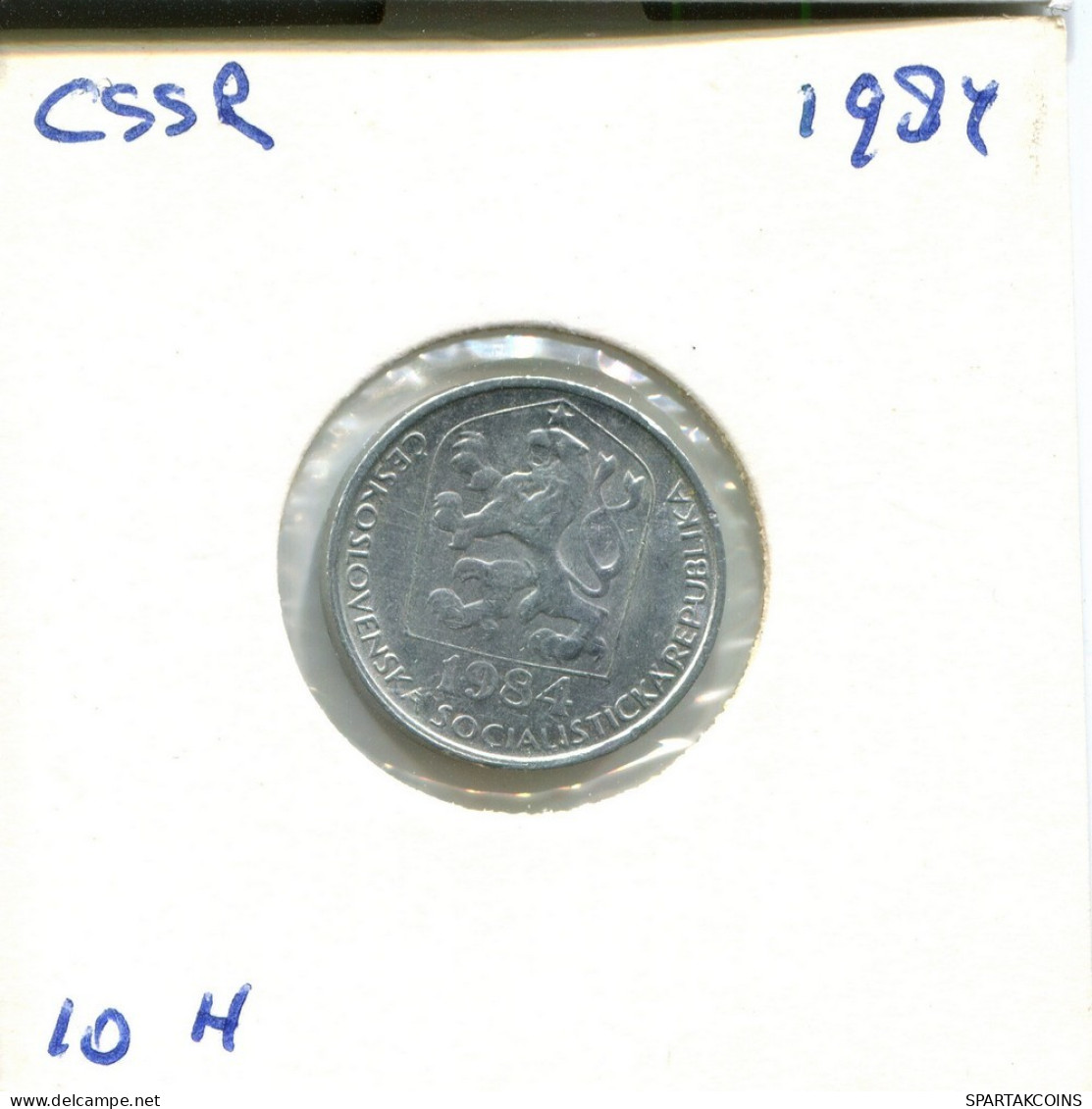 10 HALERU 1984 TSCHECHOSLOWAKEI CZECHOSLOWAKEI SLOVAKIA Münze #AU766.D.A - Checoslovaquia