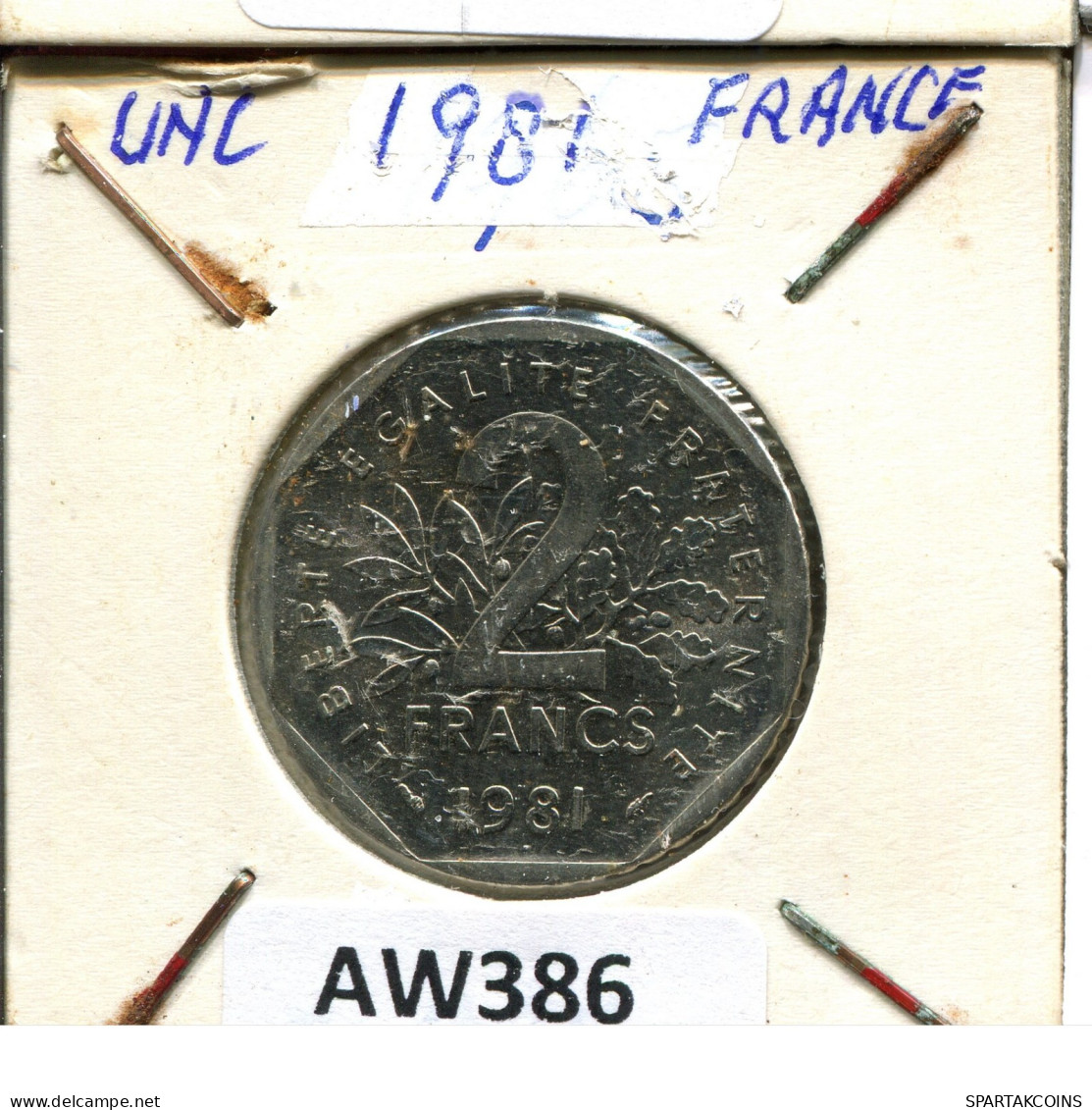 2 FRANCS 1981 FRANCE Pièce #AW386.F.A - 2 Francs