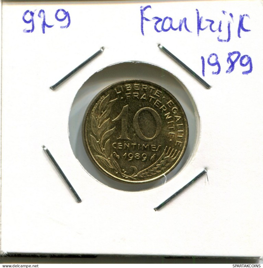 10 CENTIMES 1989 FRANCIA FRANCE Moneda #AN147.E.A - 10 Centimes