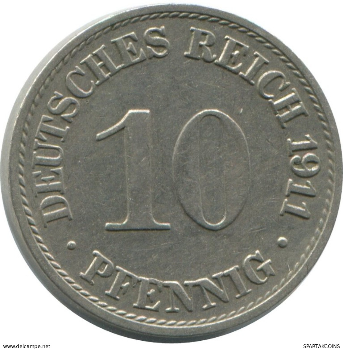 10 PFENNIG 1911 A DEUTSCHLAND Münze GERMANY #AE552.D.A - 10 Pfennig