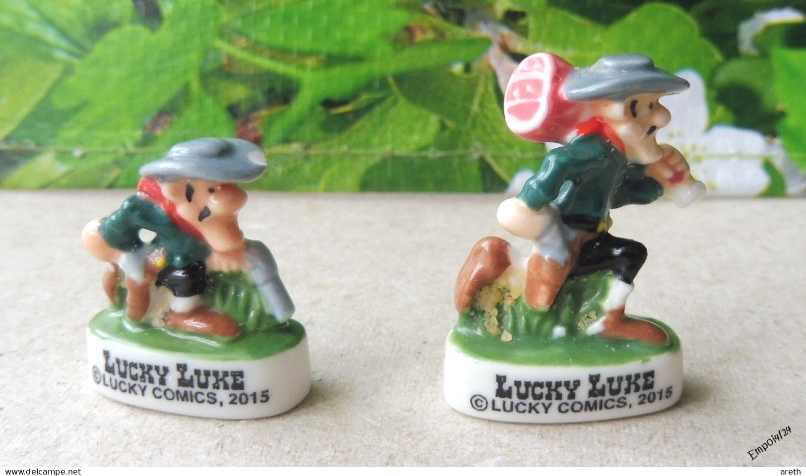 Fève  -  2 Fèves Serie Lucky Luke - 2 Frères Dalton - BD
