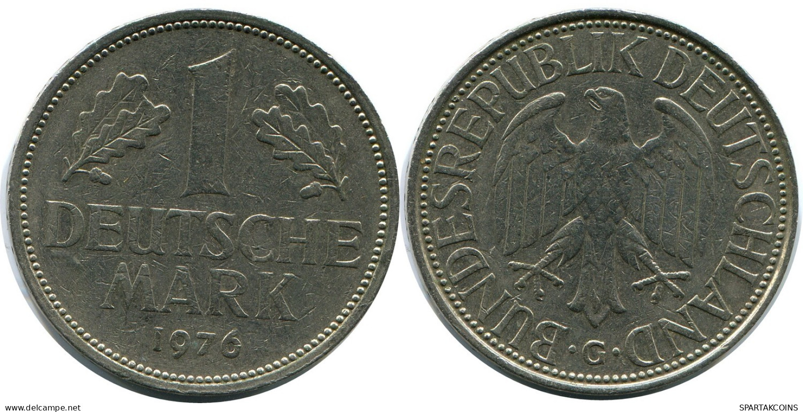 1 DM 1976 G BRD DEUTSCHLAND Münze GERMANY #AZ444.D.A - 1 Mark