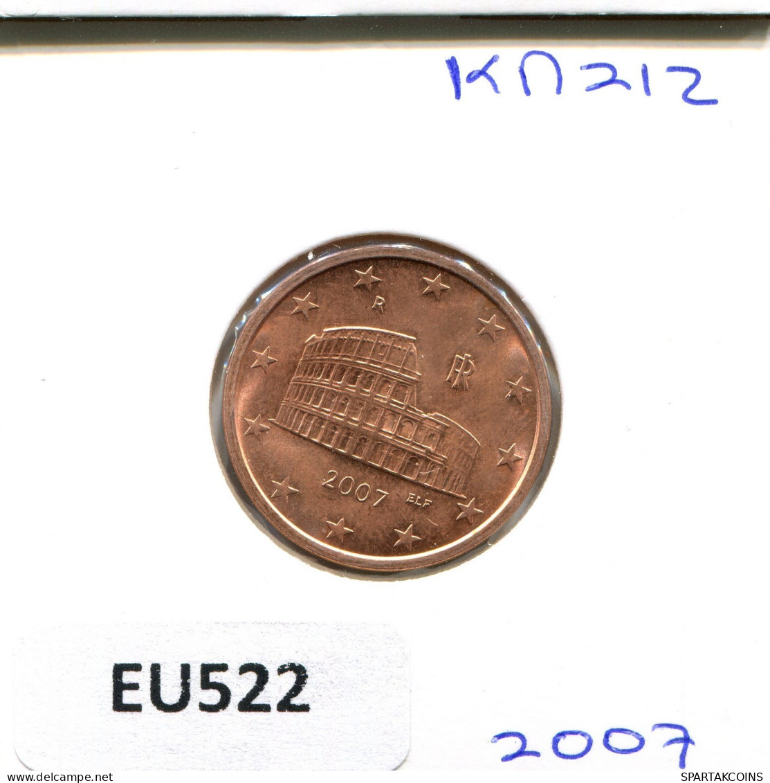 5 EURO CENTS 2007 ITALIA ITALY Moneda #EU522.E.A - Italia