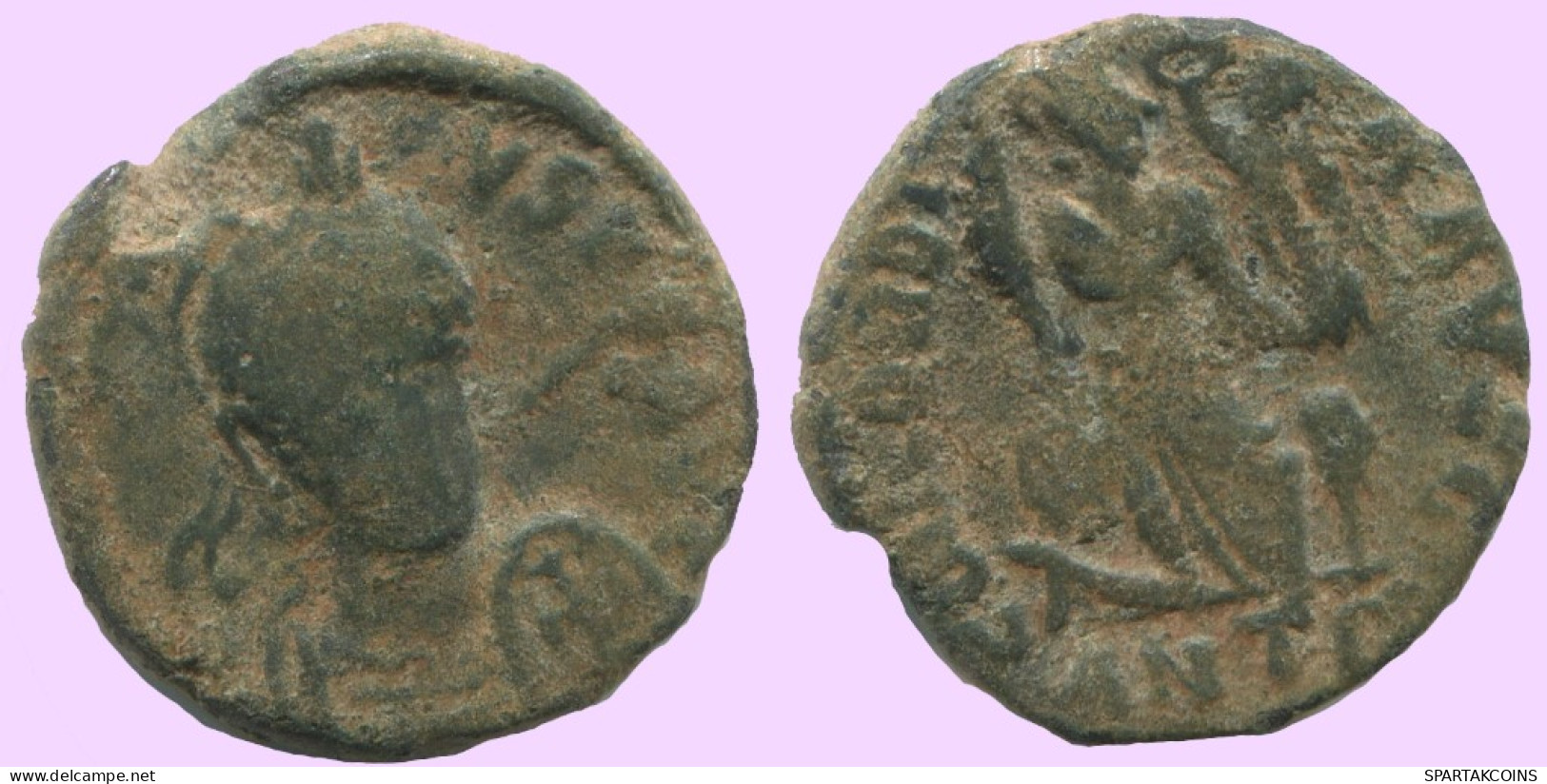 Authentische Antike Spätrömische Münze RÖMISCHE Münze 2.8g/15mm #ANT2414.14.D.A - Der Spätrömanischen Reich (363 / 476)