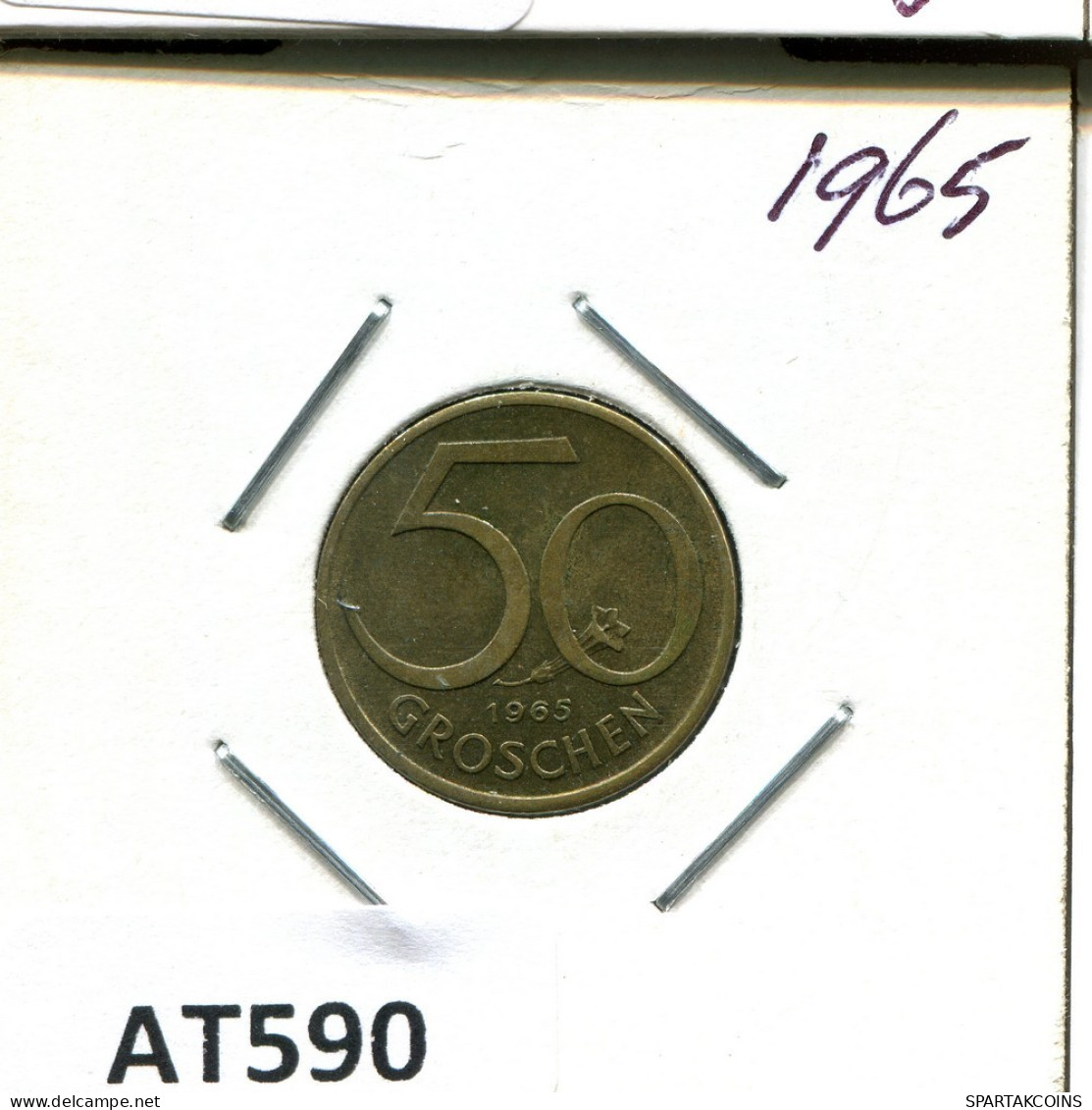 50 GROSCHEN 1965 ÖSTERREICH AUSTRIA Münze #AT590.D.A - Austria
