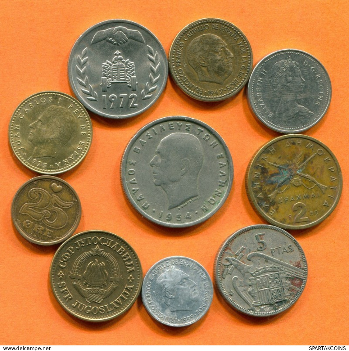 Collection MUNDO Moneda Lote Mixto Diferentes PAÍSES Y REGIONES #L10142.1.E.A - Other & Unclassified