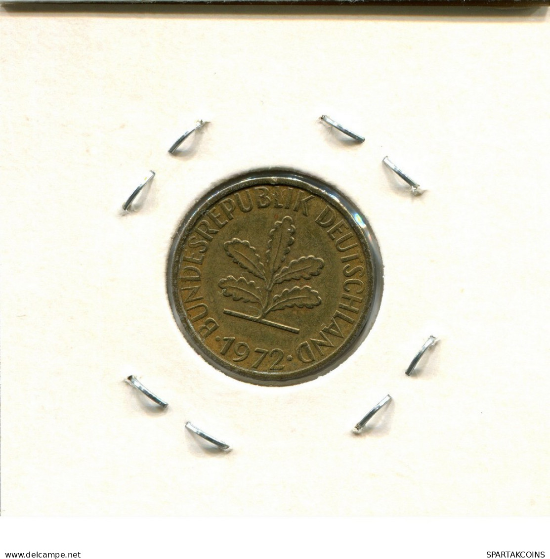 5 PFENNIG 1972 J WEST & UNIFIED GERMANY Coin #DC388.U.A - 5 Pfennig