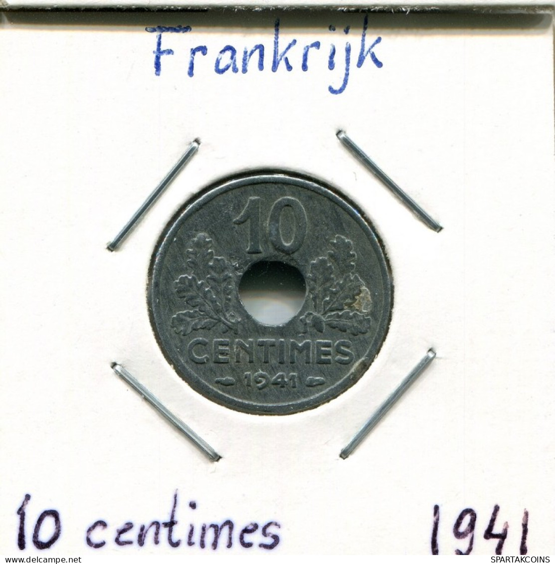 10 CENTIMES 1941 FRANCE Pièce Française #AM111.F.A - 10 Centimes