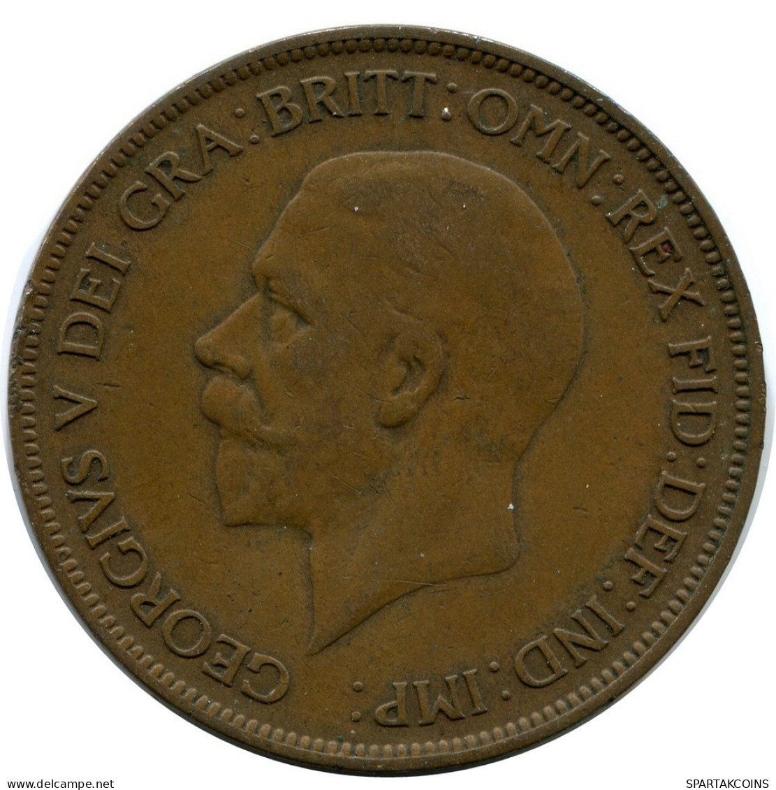 PENNY 1929 UK GRANDE-BRETAGNE GREAT BRITAIN Pièce #AX901.F.A - D. 1 Penny