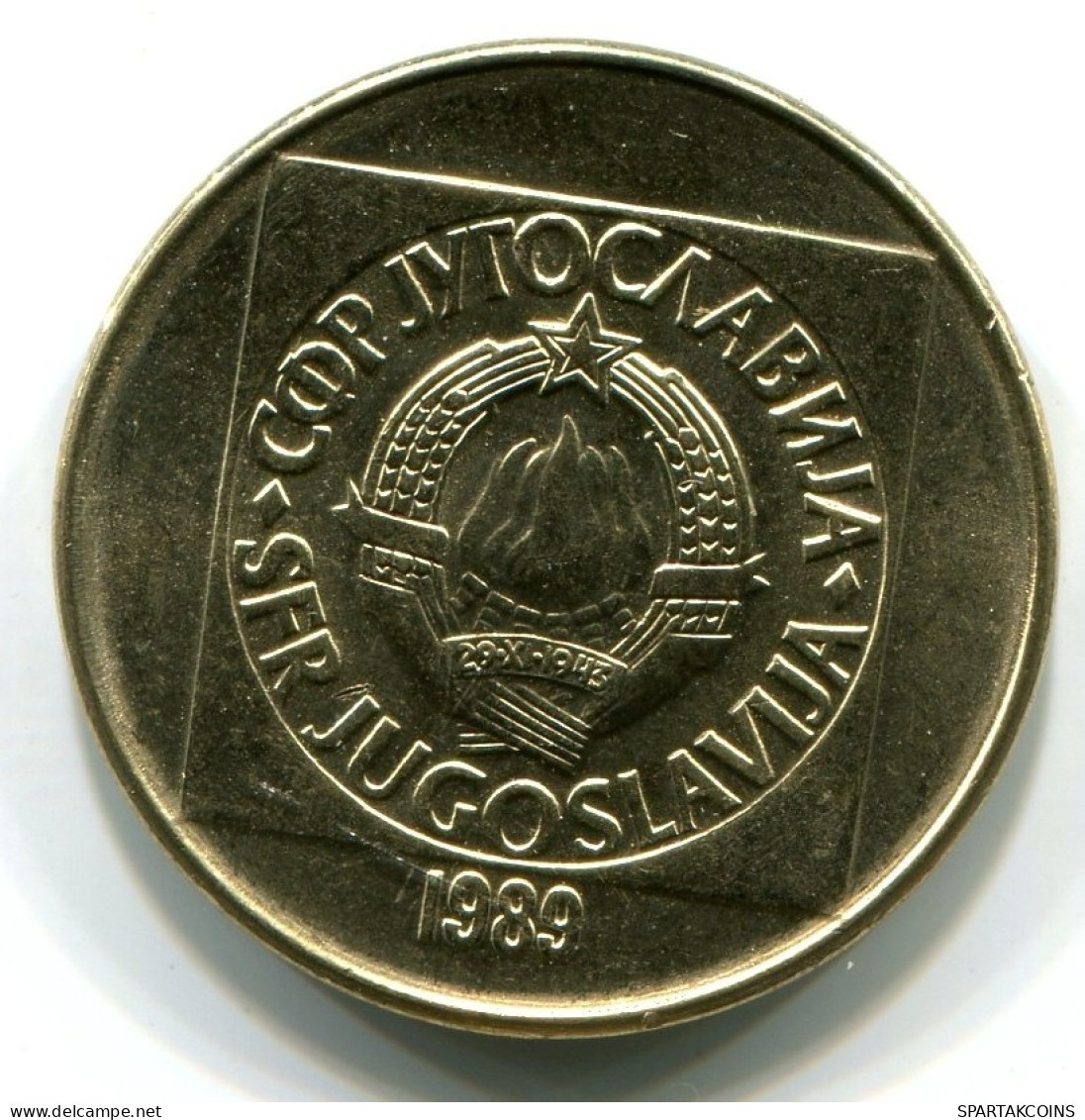 100 DINARA 1989 YUGOSLAVIA UNC Moneda #W11102.E.A - Yougoslavie