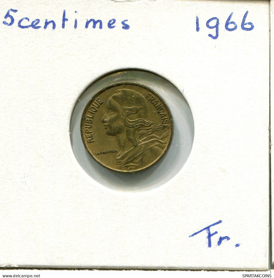 5 CENTIMES 1966 FRANCE Pièce #AX055.F.A - 5 Centimes