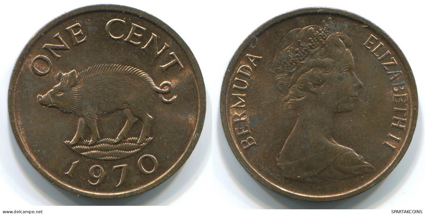 1 CENT 1970 BERMUDA Moneda #WW1192.E.A - Bermuda