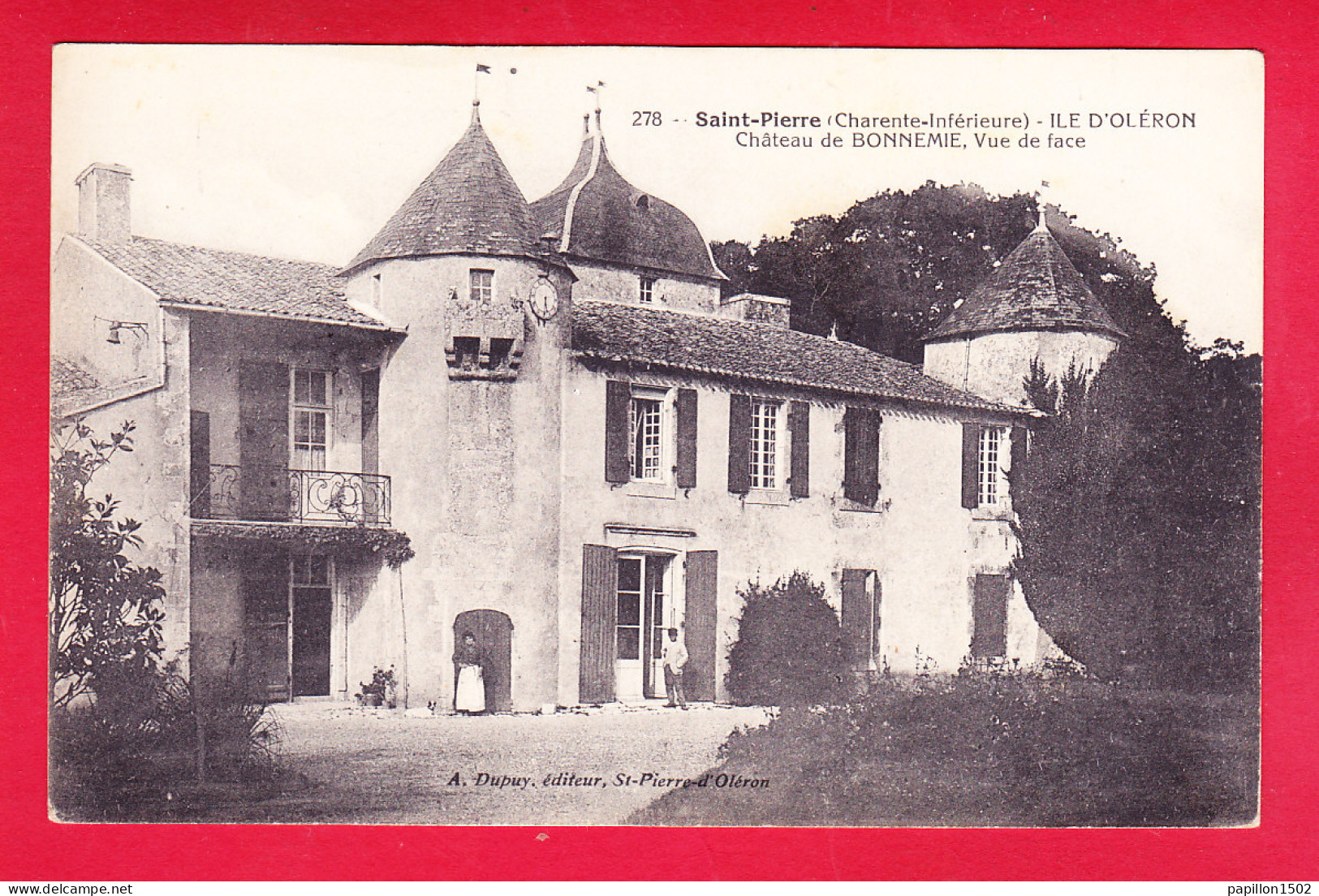 F-17-Oleron-183A26 Saint Pierre, Le Château De BONNEMIE, Vue De Face, Cpa BE - Ile D'Oléron