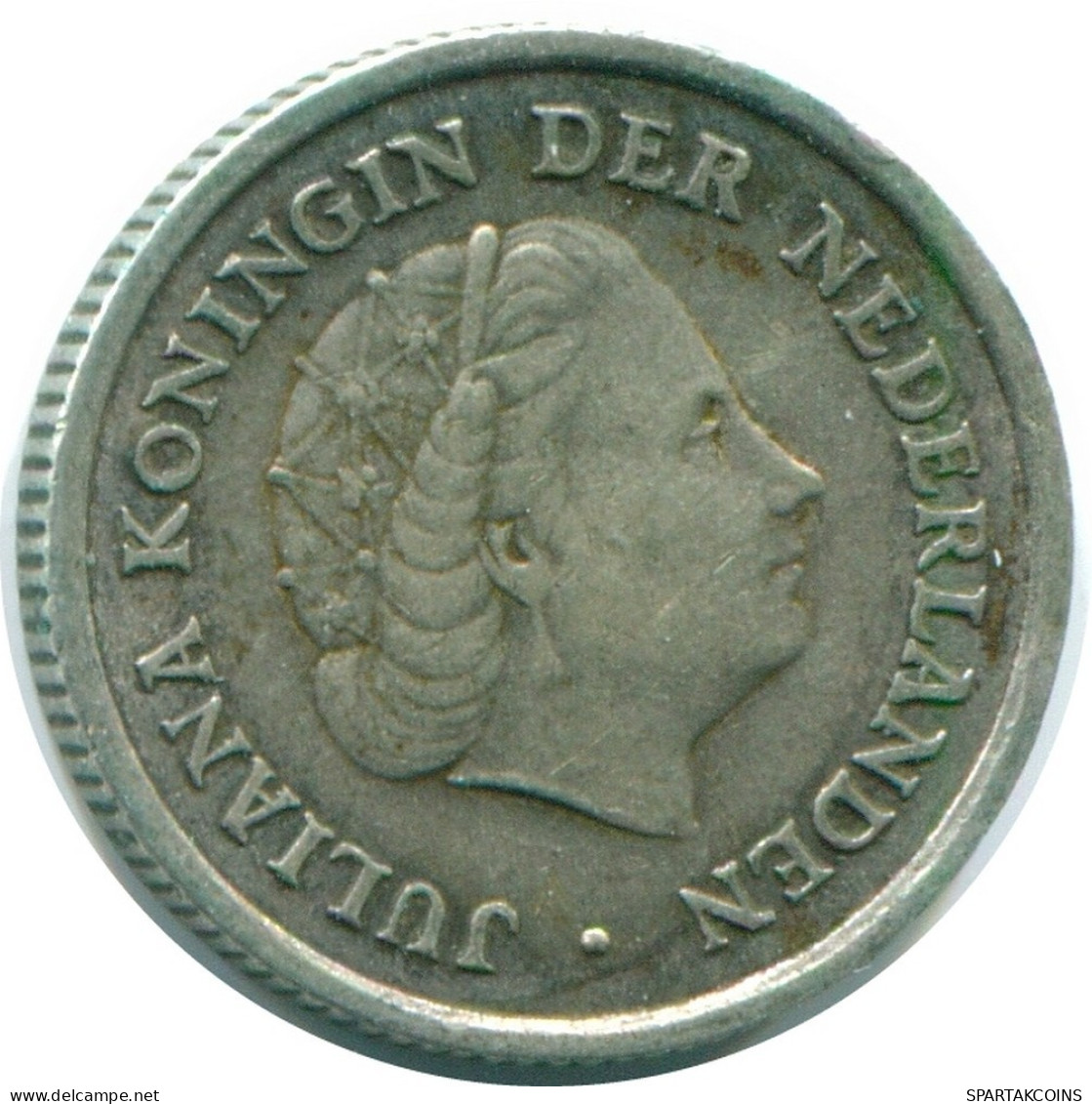 1/10 GULDEN 1962 NETHERLANDS ANTILLES SILVER Colonial Coin #NL12419.3.U.A - Nederlandse Antillen