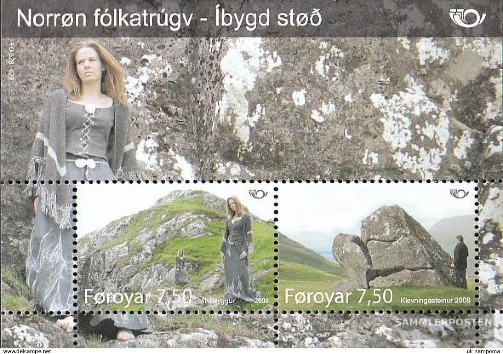 Denmark - Faroe Islands Block22 (complete Issue) Unmounted Mint / Never Hinged 2008 NORTH - Nordic Mythen - Isole Faroer