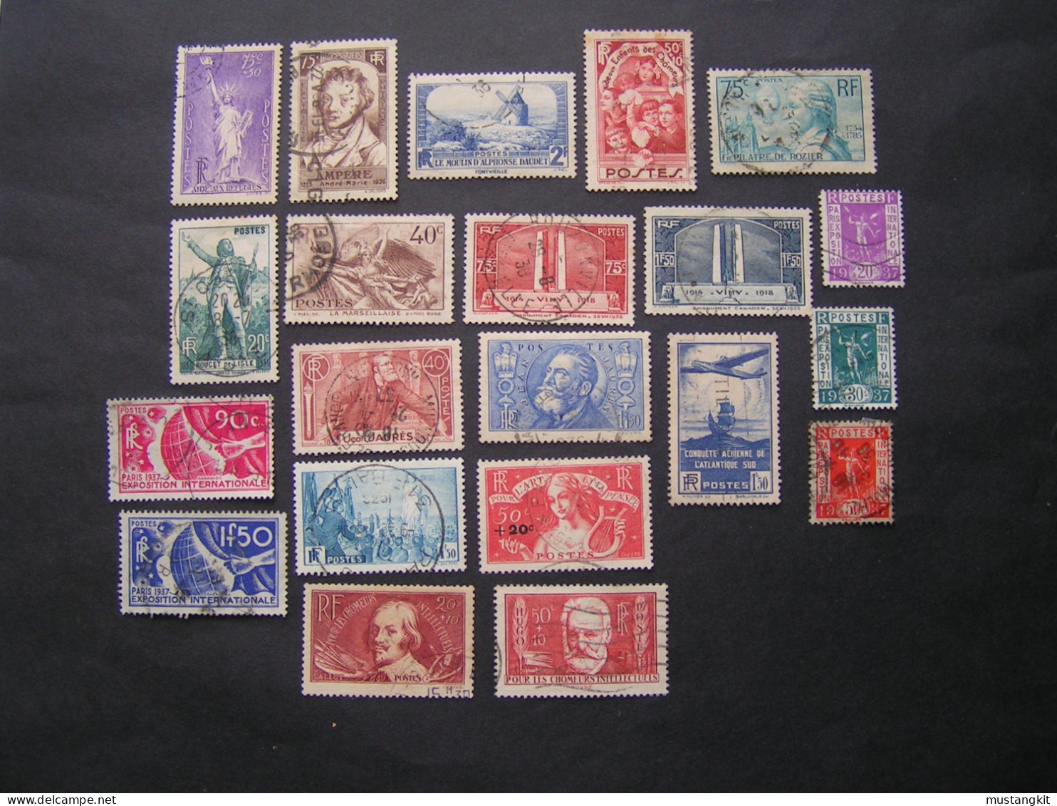 FRANCE LOT DE 1936 OBLITERES - Used Stamps