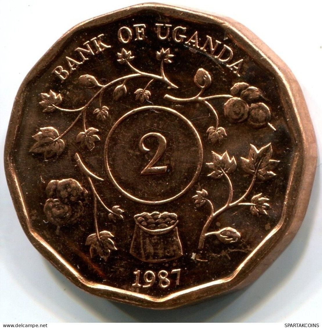 2 SHILLINGS 1987 UGANDA UNC Münze #W11246.D.A - Ouganda