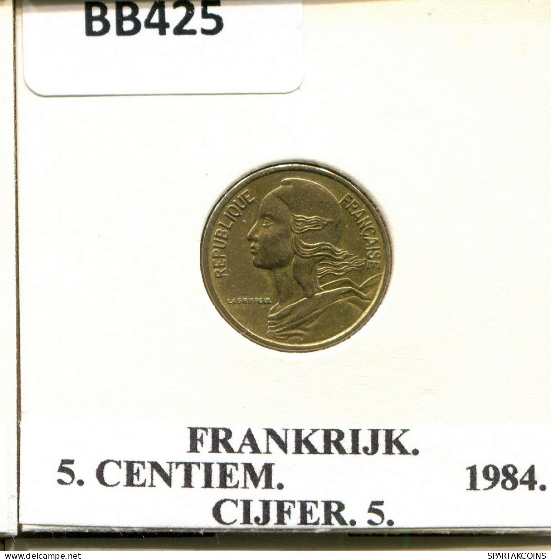 5 CENTIMES 1984 FRANKREICH FRANCE Französisch Münze #BB425.D.A - 5 Centimes