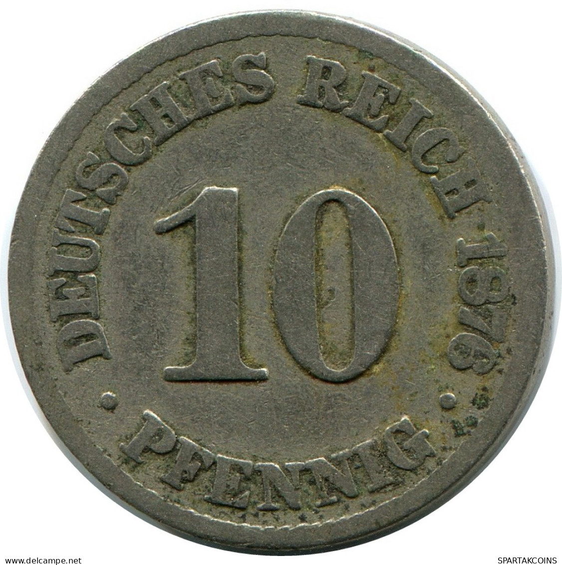 10 PFENNIG 1876 GERMANY Coin #DB267.U.A - 10 Pfennig