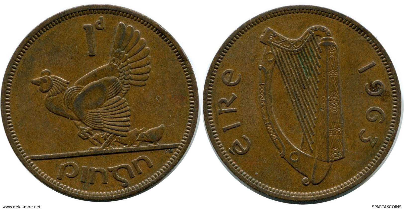 1 PENNY 1963 IRELAND Coin #AY659.U.A - Irlande