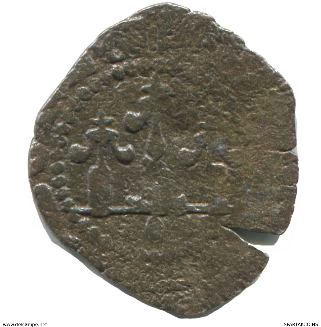 CRUSADER CROSS Authentic Original MEDIEVAL EUROPEAN Coin 0.6g/16mm #AC328.8.E.A - Sonstige – Europa