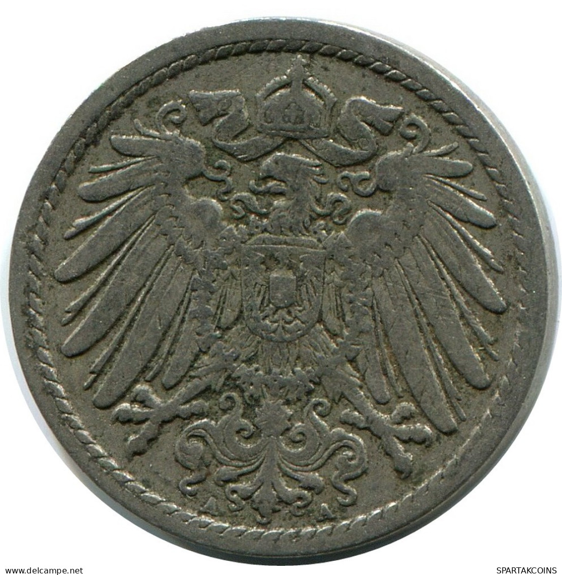 5 PFENNIG 1906 A GERMANY Coin #DB206.U.A - 5 Pfennig
