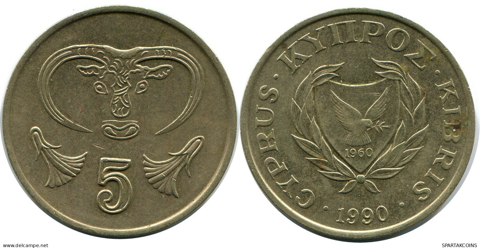 5 CENTS 1990 CYPRUS Coin #AP313.U.A - Chypre