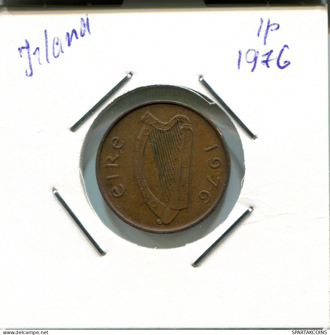 1 PENNY 1976 IRLAND IRELAND Münze #AN640.D.A - Irland