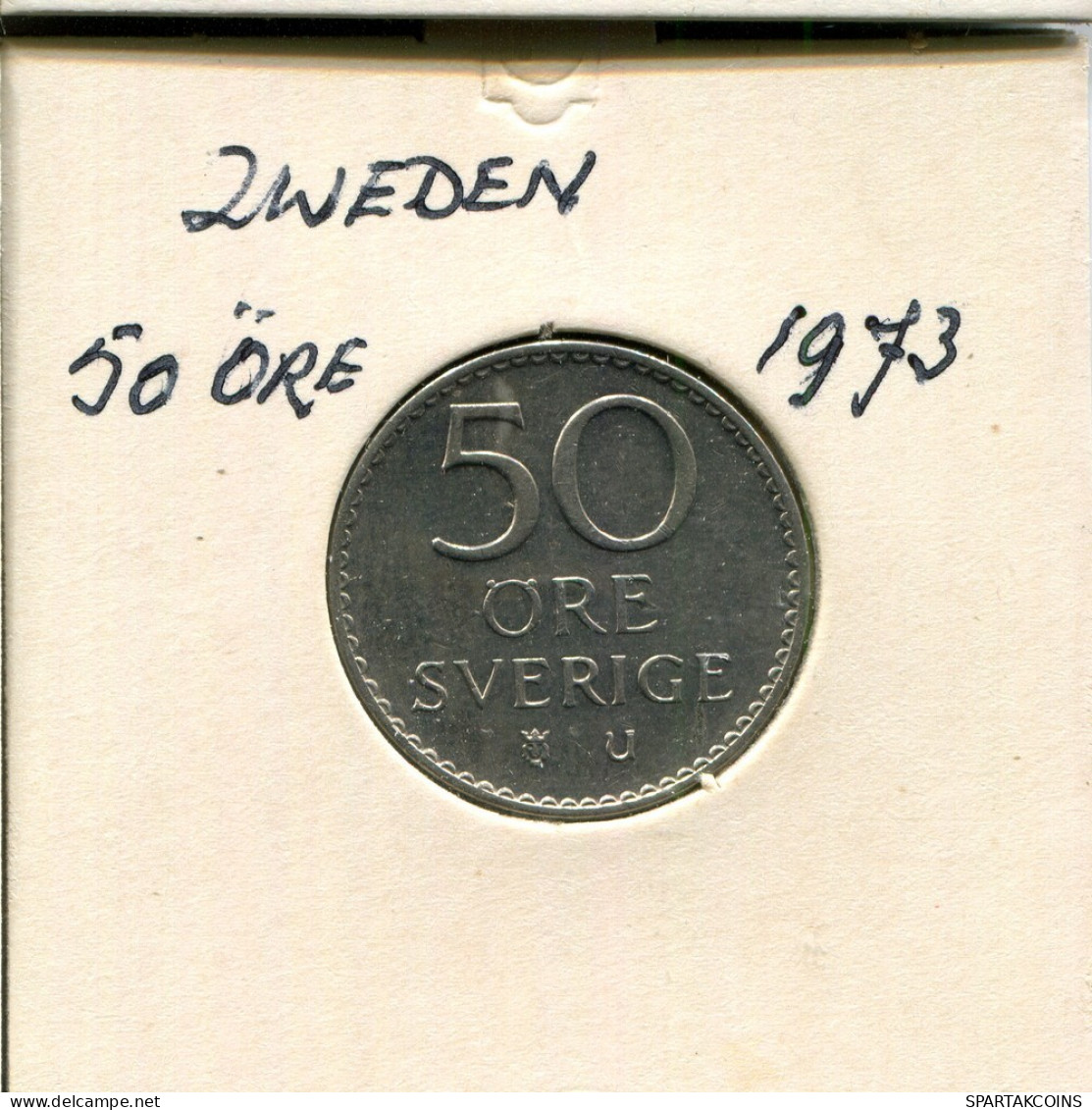 50 ORE 1973 SUÈDE SWEDEN Pièce #AR513.F.A - Sweden