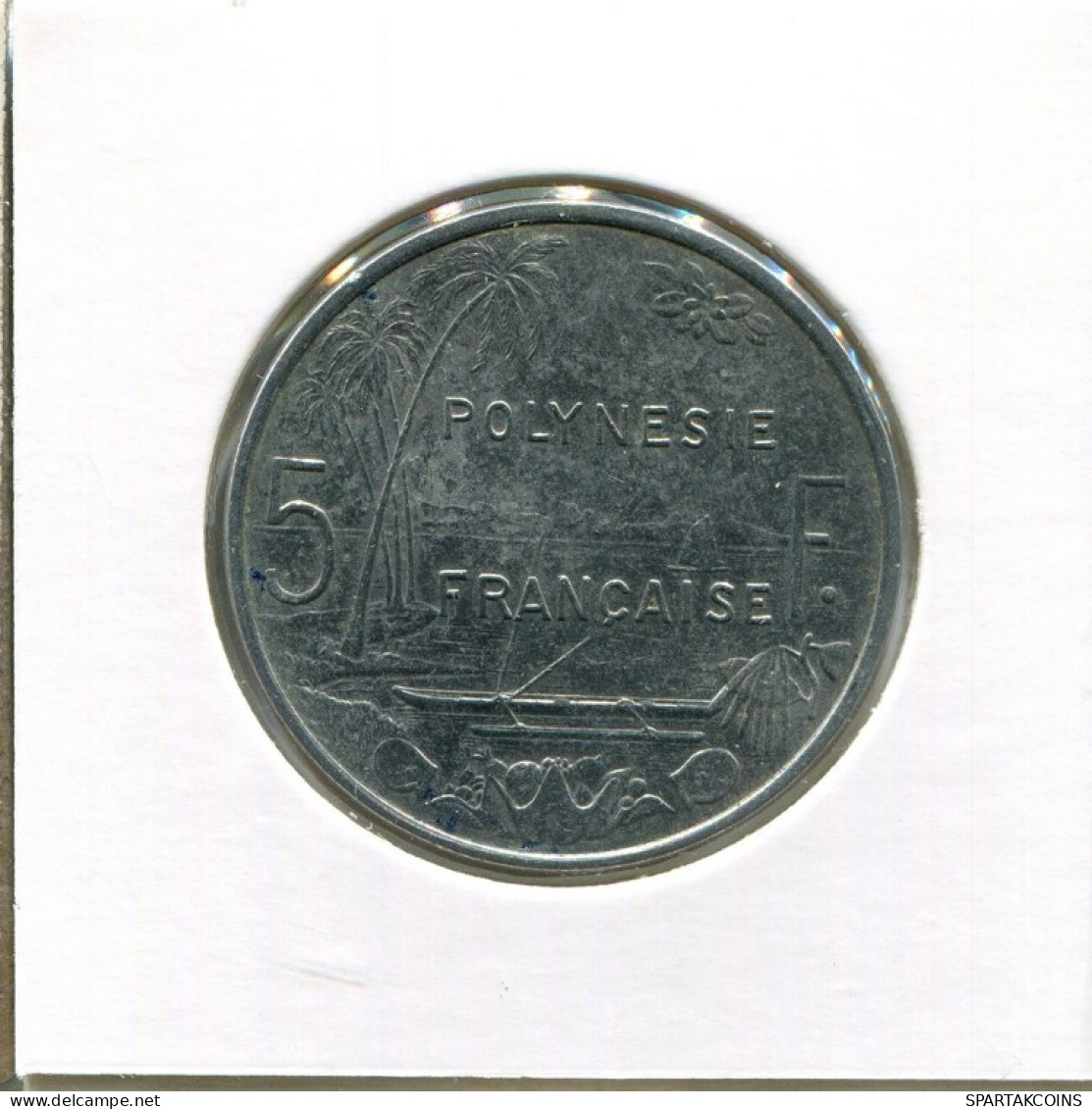 5 FRANCS 2003 FRENCH POLYNESIA Colonial Coin #AM507.U.A - Frans-Polynesië