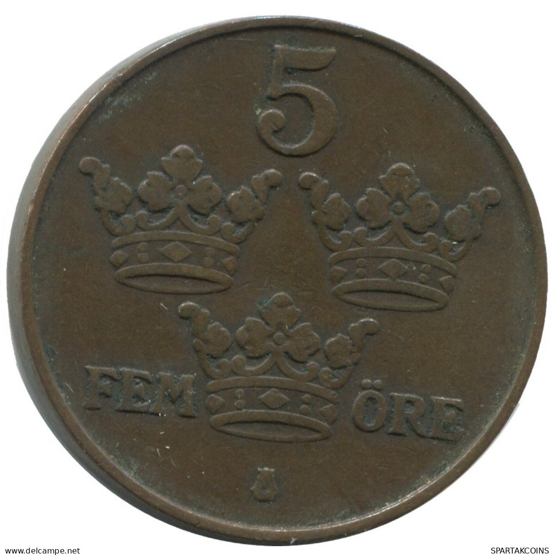 5 ORE 1913 SCHWEDEN SWEDEN Münze #AC458.2.D.A - Suède