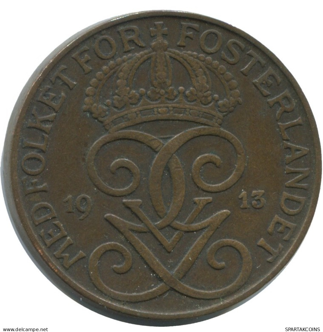 5 ORE 1913 SCHWEDEN SWEDEN Münze #AC458.2.D.A - Schweden