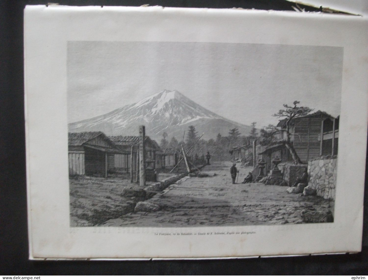 Revue Le Tour Du Monde Une Ascension Au Fusiyama Mont Fuji Japon Gravure Îles Lou-Tchou Islands Toda Sinfouji Japan 1874 - Riviste - Ante 1900