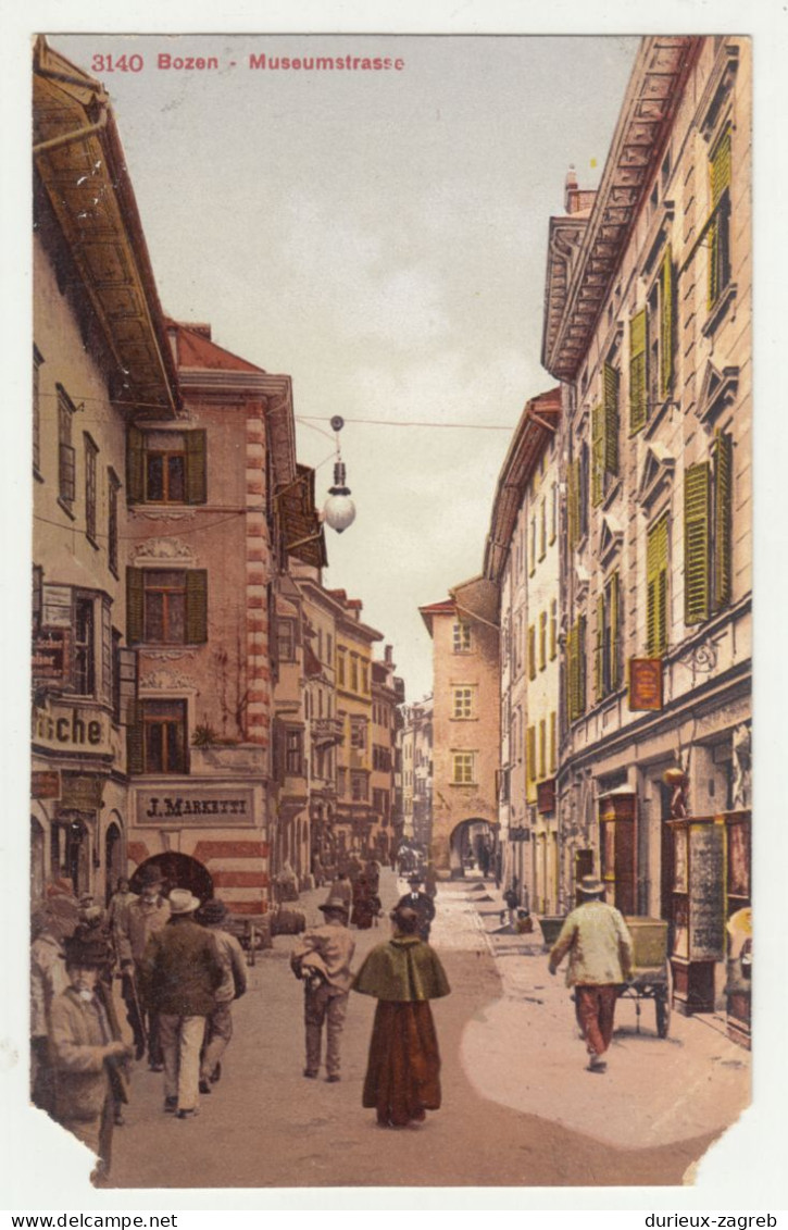 Bozen Musseumstrasse Old Postcard Not Posted B240503 - Bolzano