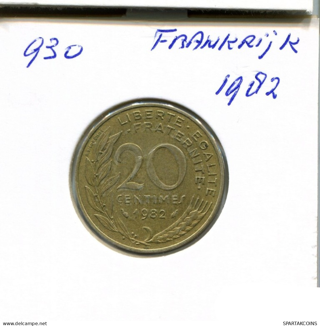 20 CENTIMES 1982 FRANCE Pièce Française #AN185.F.A - 20 Centimes