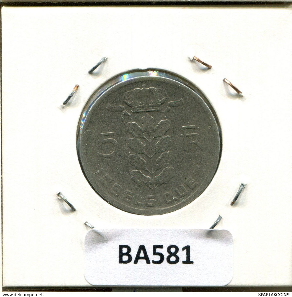 5 FRANCS 1958 Französisch Text BELGIEN BELGIUM Münze #BA581.D.A - 5 Frank
