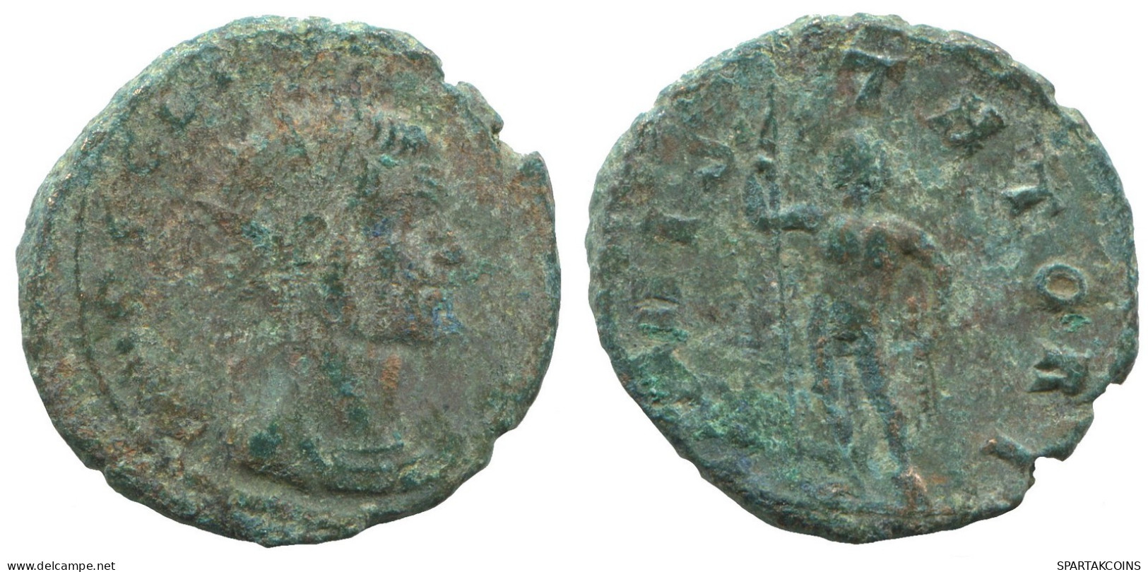 LATE ROMAN IMPERIO Follis Antiguo Auténtico Roman Moneda 2.7g/18mm #SAV1123.9.E.A - The End Of Empire (363 AD Tot 476 AD)