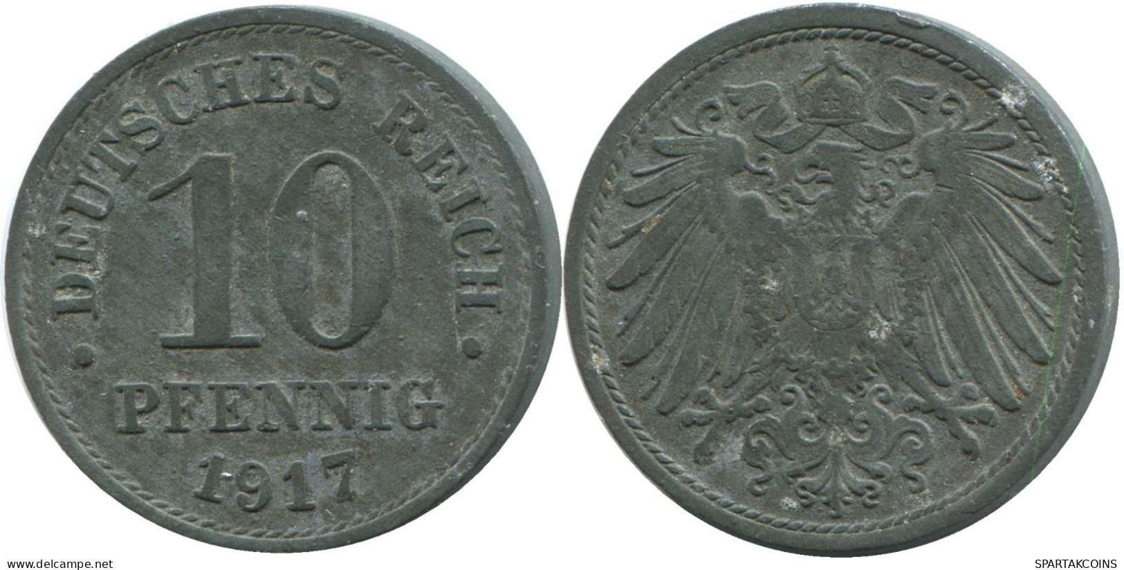10 PFENNIG 1917 ALLEMAGNE Pièce GERMANY #DE10462.5.F.A - 10 Pfennig