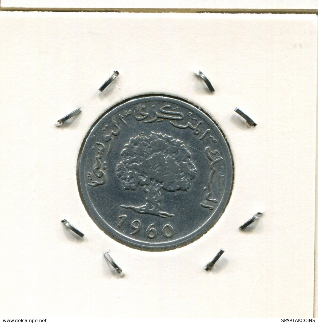 5 MILLIMES 1960 TÚNEZ TUNISIA Moneda #AP816.2.E.A - Tunisia