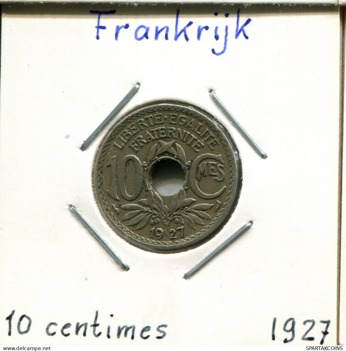 10 CENTIMES 1927 FRANCE Pièce Française #AM099.F.A - 10 Centimes