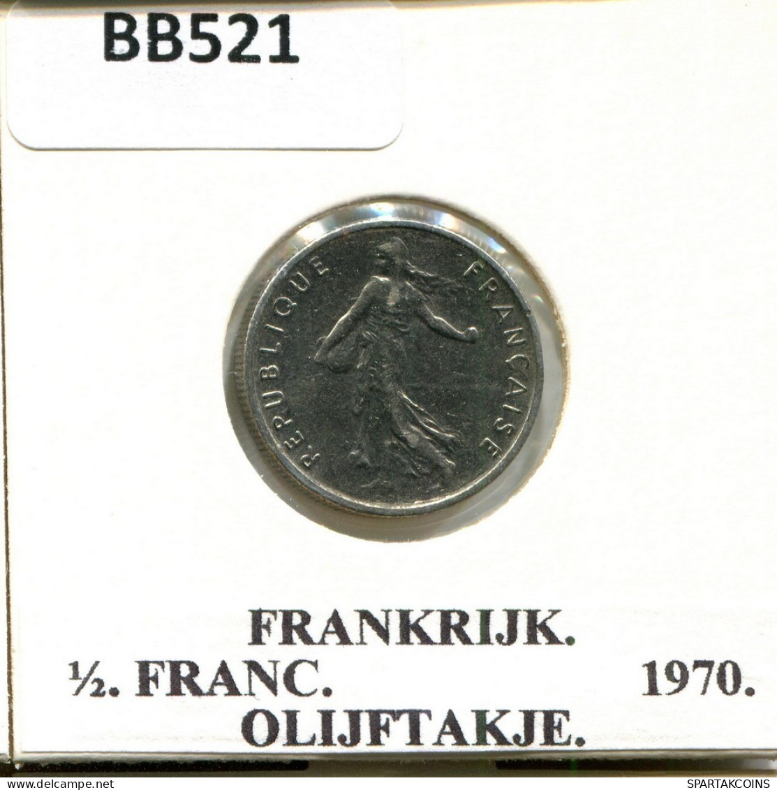 1/2 FRANC 1970 FRANCE Coin #BB521.U.A - 1/2 Franc