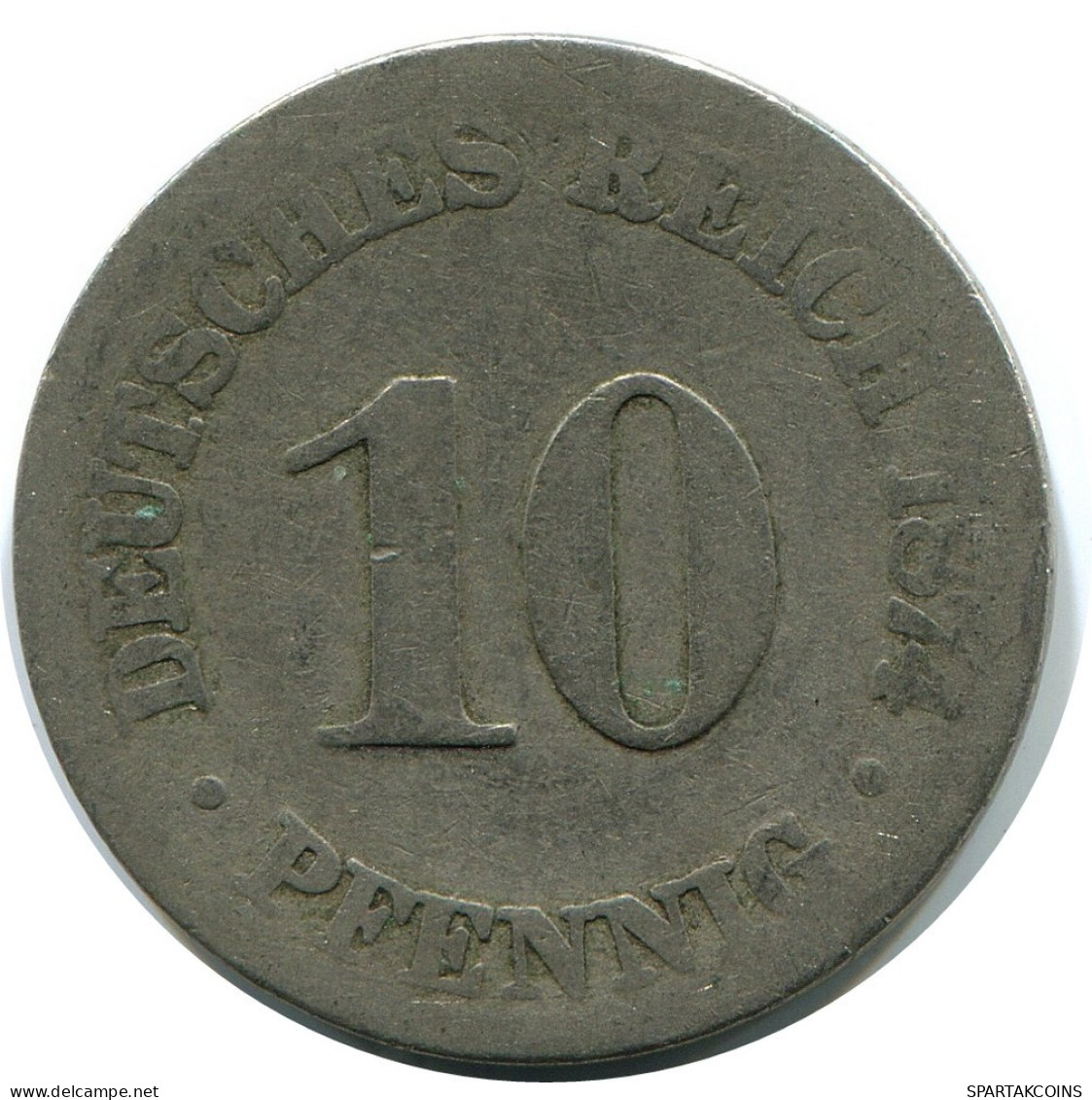10 PFENNIG 1874 ALEMANIA Moneda GERMANY #DB281.E.A - 10 Pfennig