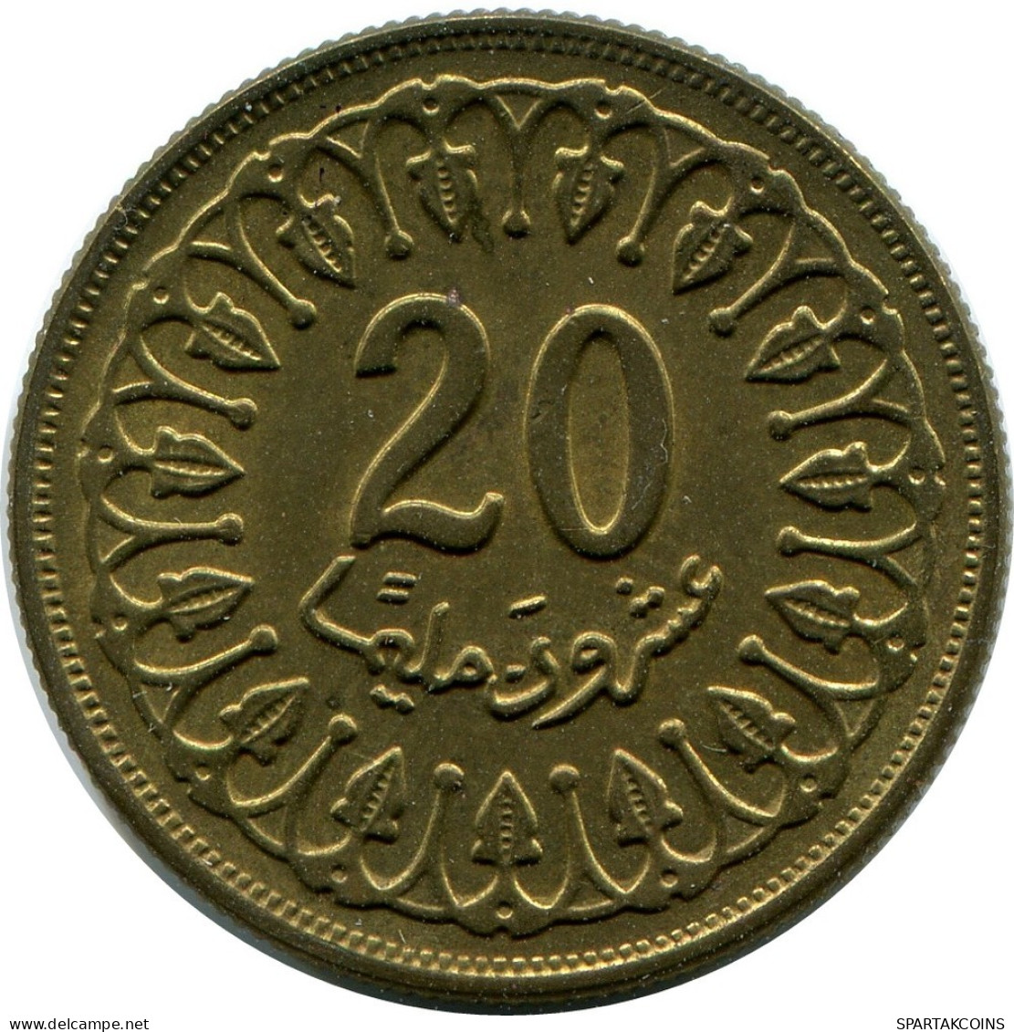 20 MILLIMES 1983 TUNISIA Islamic Coin #AP468.U.A - Tunisia