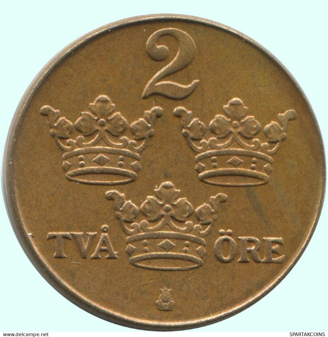 2 ORE 1950 SCHWEDEN SWEDEN Münze #AC825.2.D.A - Schweden